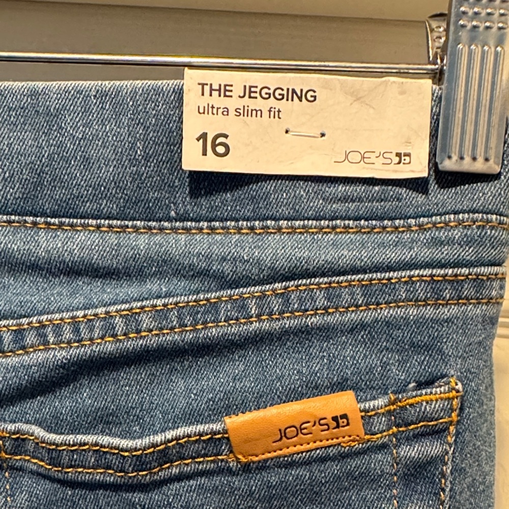 Joe's Jeans Girl’s Skinny Blue Denim Jeggings 16 NWT - Picture 4 of 8